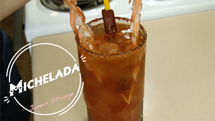 How to Make a Michelada Recipe with Shrimp. Michelada con cameron