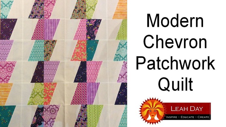 How to make a Modern Chevron Patchwork Quilt