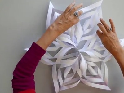 How to Make a Paper 3D Snowflake Ornament or Decoration