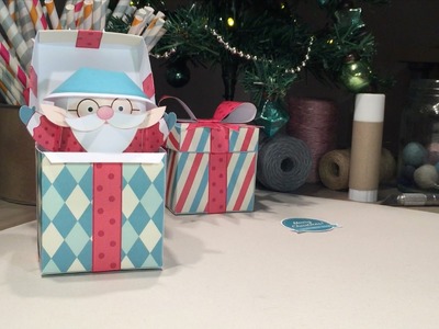 How to make a pop-up Santa in a box - papercraft activity