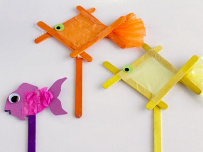 How to Make a Popsicle Stick Fish (Stop-Motion)