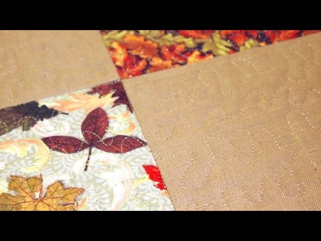 How to Make a Self Binding Placemat for the Holidays