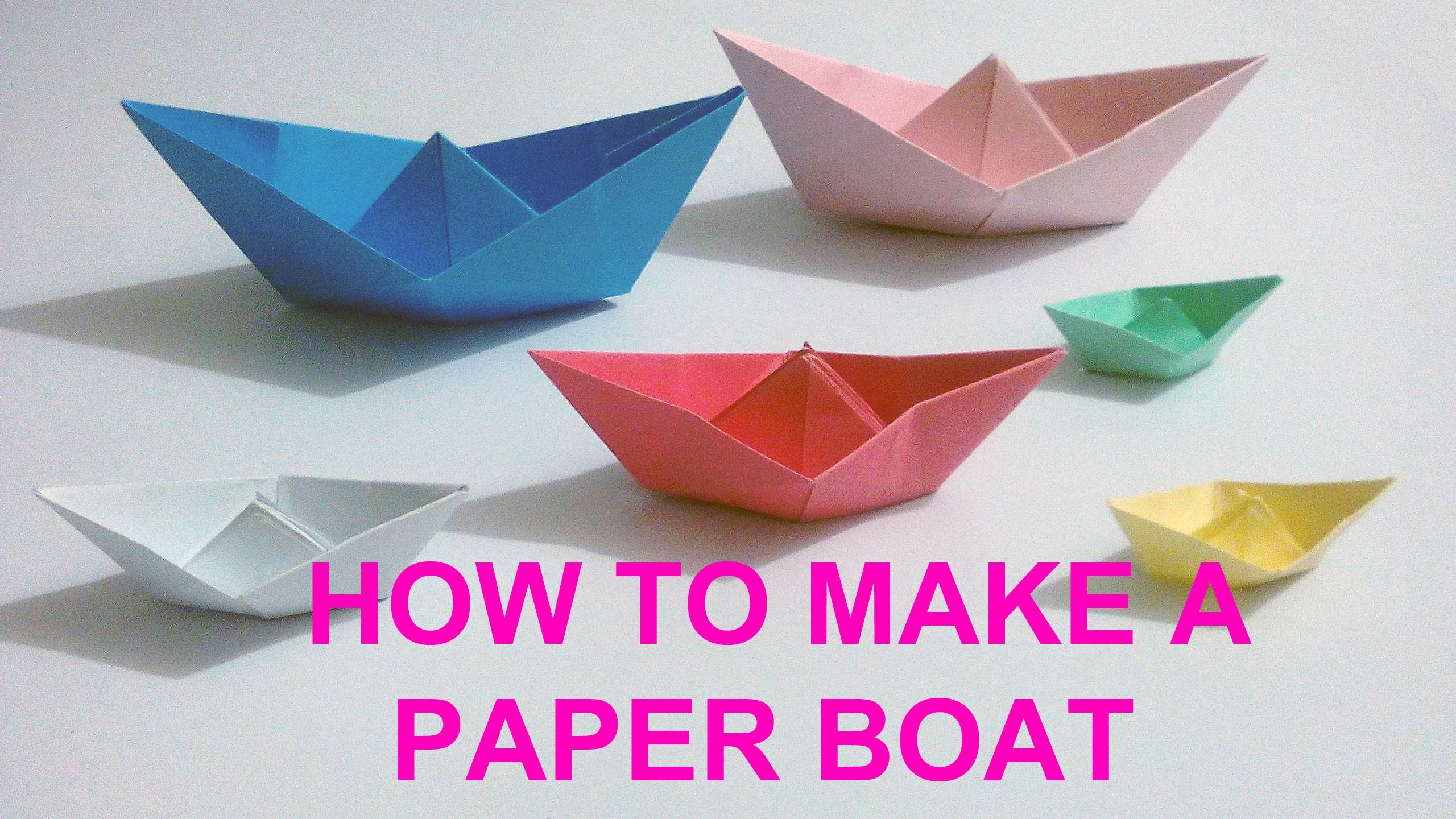 How To Make A Simple Paper Boat PAPER CRAFT BOAT