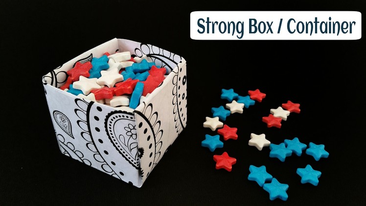 How to make a simple "Strong Gift Box 