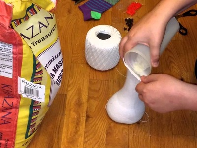 How to make a sock snowman