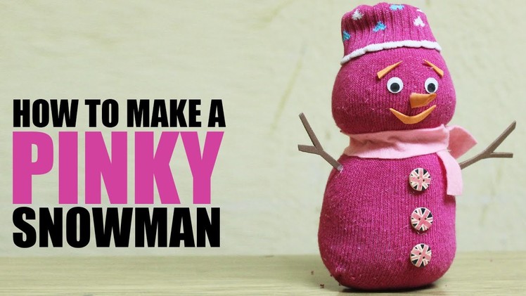 How to make a sock snowman - Pinky Snowman