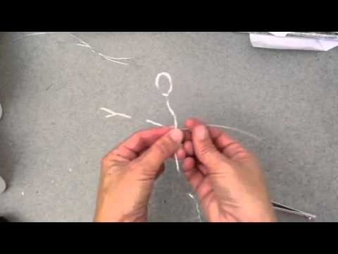 How to make a wire sculpture person and affix to a base