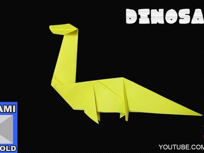 How to make an Easy Origami Dinosaur - How To Make Paper Craft F2BOOK Video 77