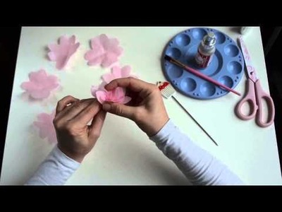 How to make an Easy Wafer Paper Peony with Fabriliquid