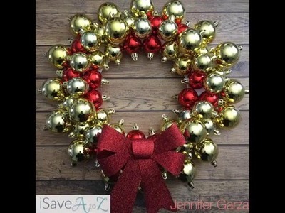 How to Make an Ornament Wreath
