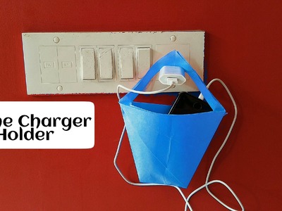 How to make an  Paper - "Phone Charger Holder" - Useful Origami