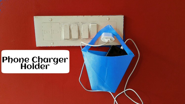How to make an  Paper - "Phone Charger Holder" - Useful Origami