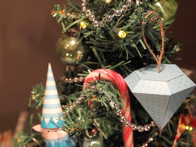How to make decorations for your Christmas tree - papercraft activity
