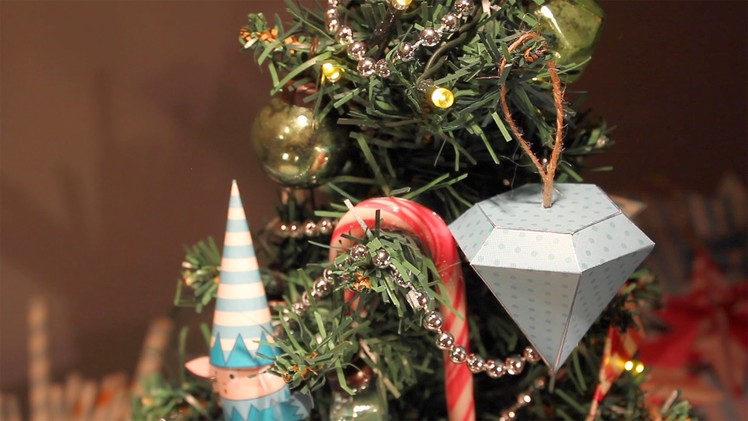 How to make decorations for your Christmas tree - papercraft activity