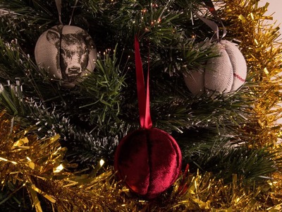 How to Make Fabric Christmas Baubles