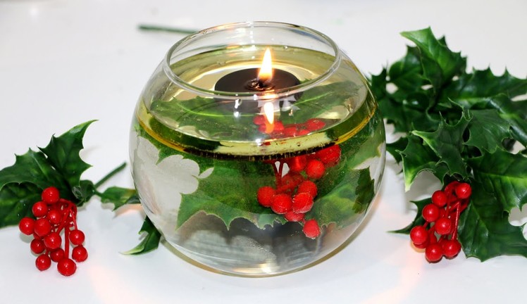 How to make floating candles with oil an a bottle cup