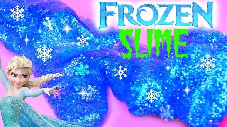 How to Make Frozen Slime Elsa Clay Slime Toys