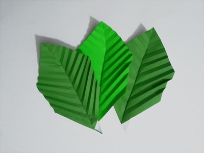 How to make: Origami Paper Leaf