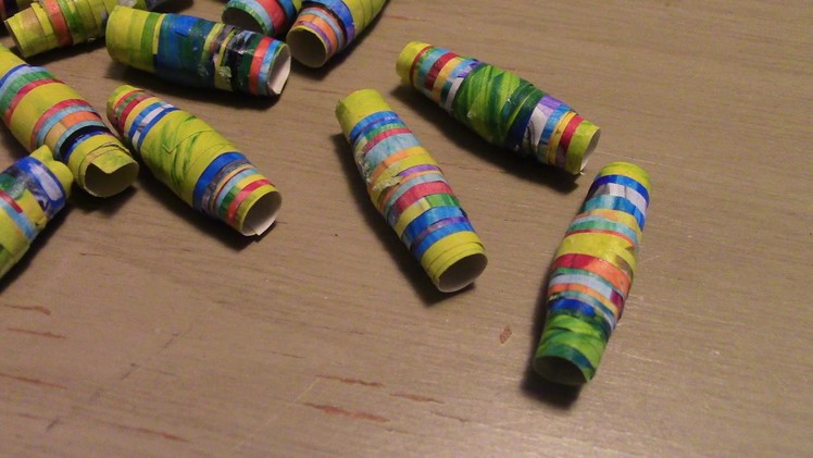 How to Make Paper Beads Using Your Child's Artwork