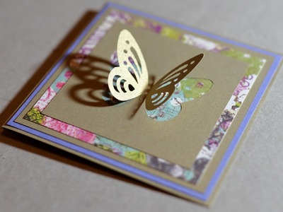 How to Make - Spring Greeting Card With Butterfly - Step by Step | Kartka Z Motylkiem