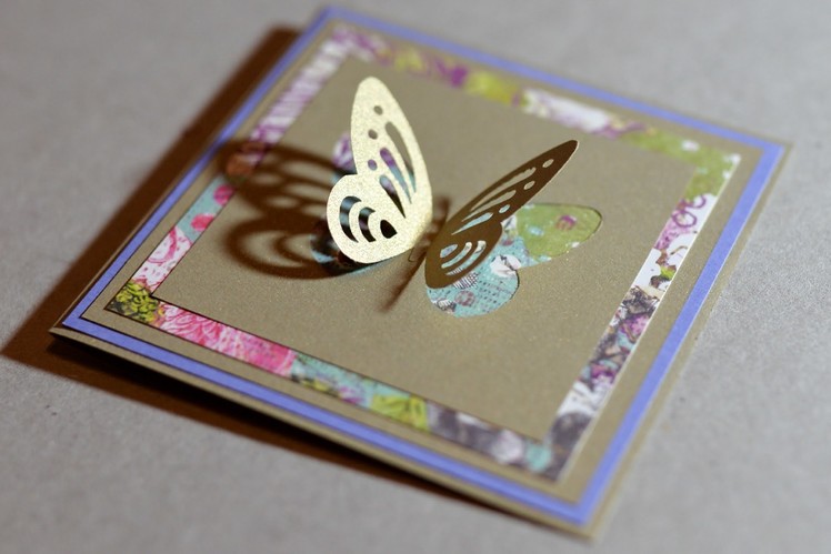 How to Make - Spring Greeting Card With Butterfly - Step by Step | Kartka Z Motylkiem