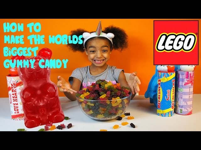 HOW TO MAKE THE WORLDS BIGGEST GUMMY CANDY LEGO | TOYS AND FUN