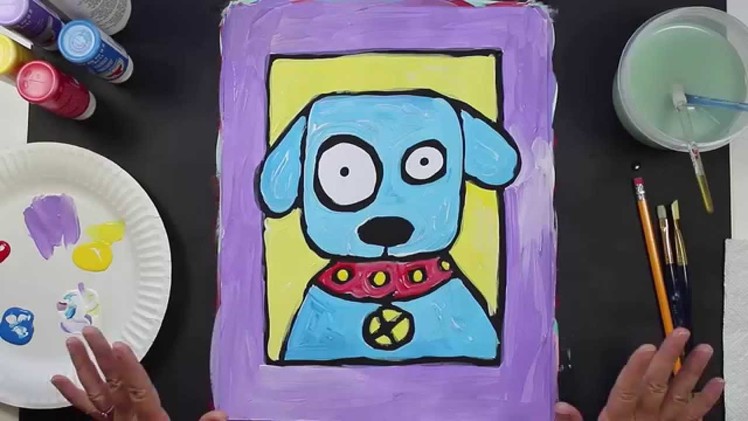 How to Paint a Puppy Dog Art Lesson for Kids and Beginners Part 2