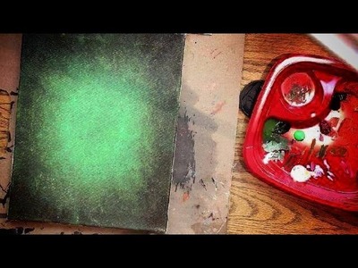 How to Paint a VIBRANT GREEN BACKGROUND