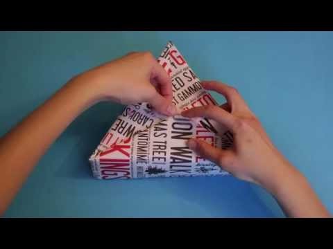 How to wrap a triangular box
