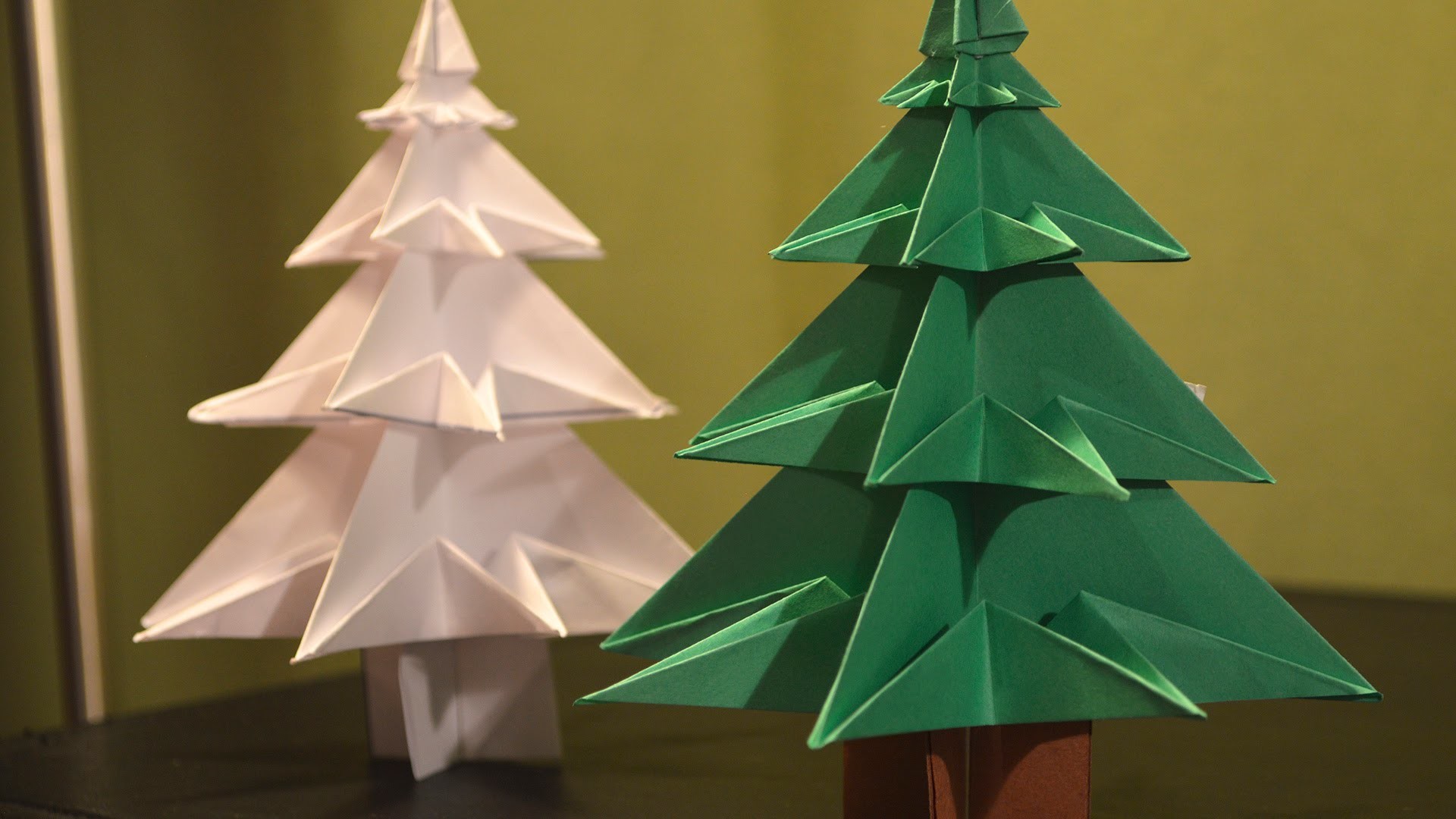 Origami How to Make a Paper Christmas tree