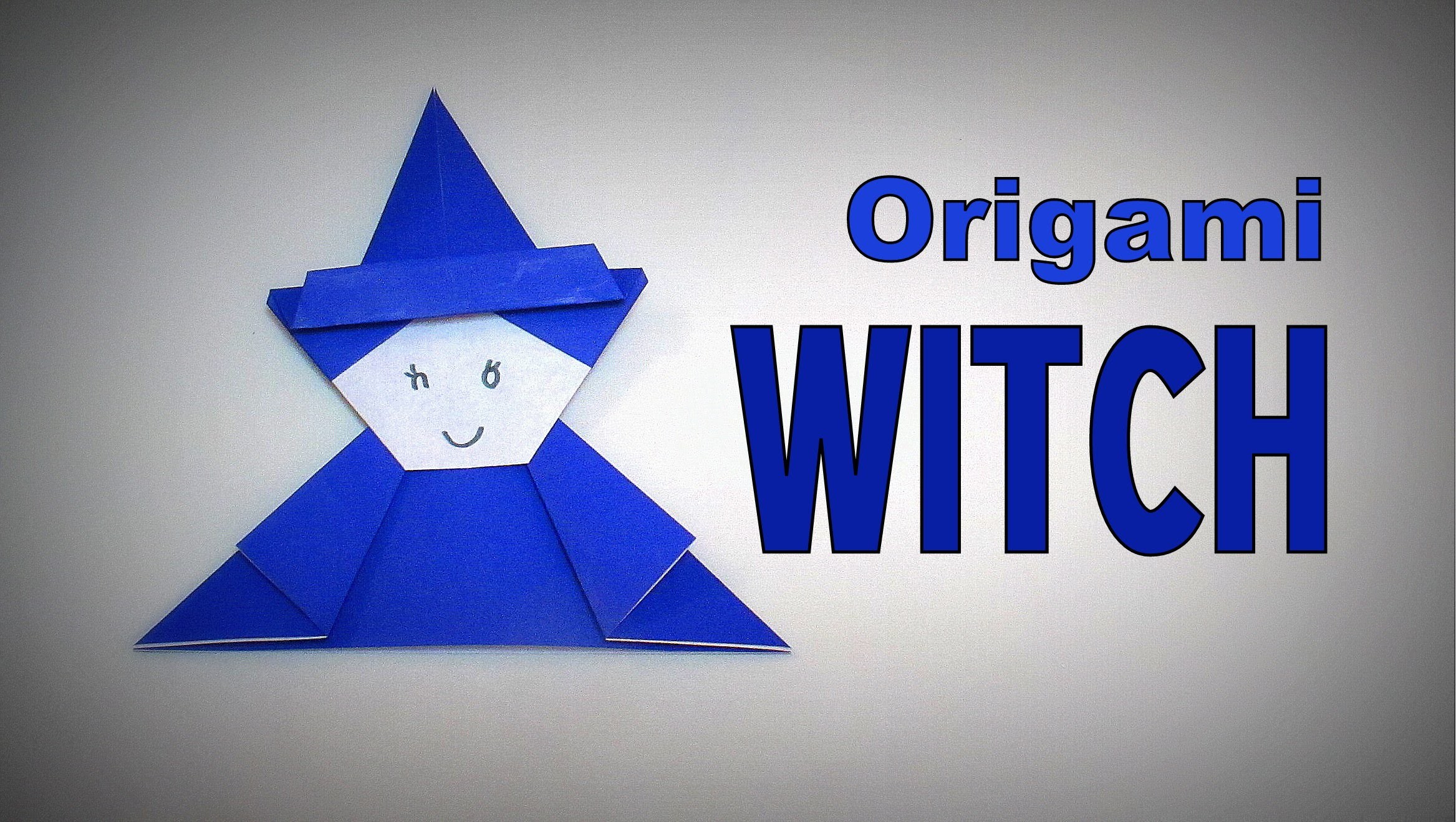 Origami - How to make a WITCH