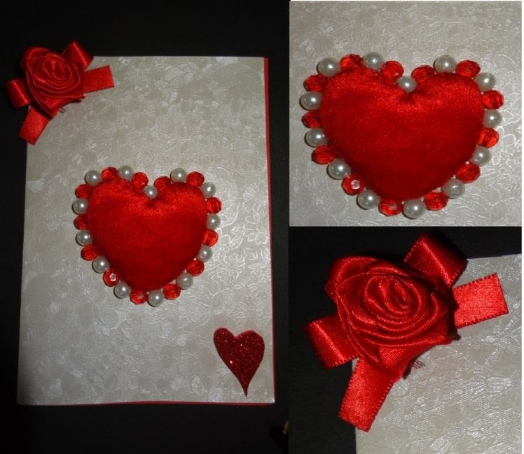 Paper Crafts: How to make a beautiful Valentine's Day heart greeting card