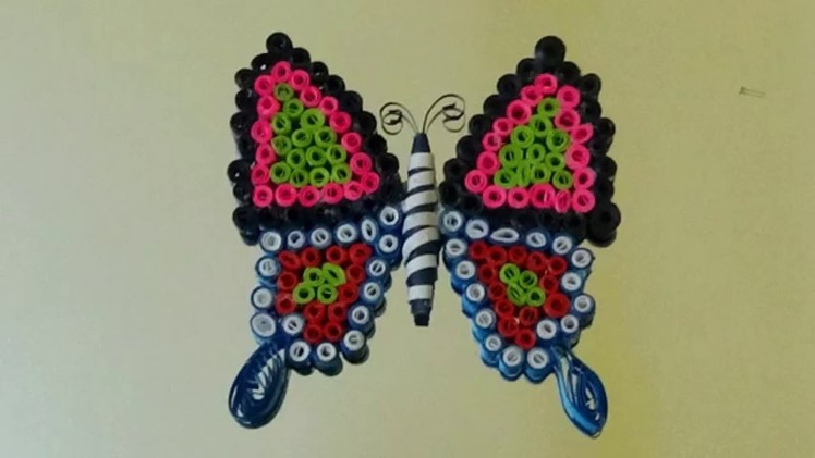 Paper Quilling: Made Easy # How to make Beautiful Butterfly using Paper Quilling Art