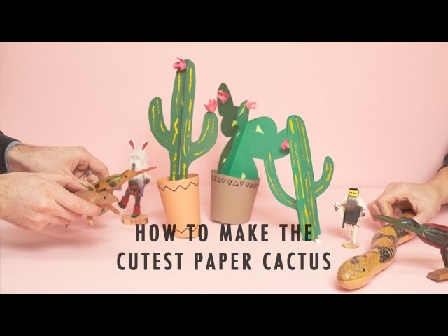 A G&F Extra: How To Make the Cutest Paper Cactus