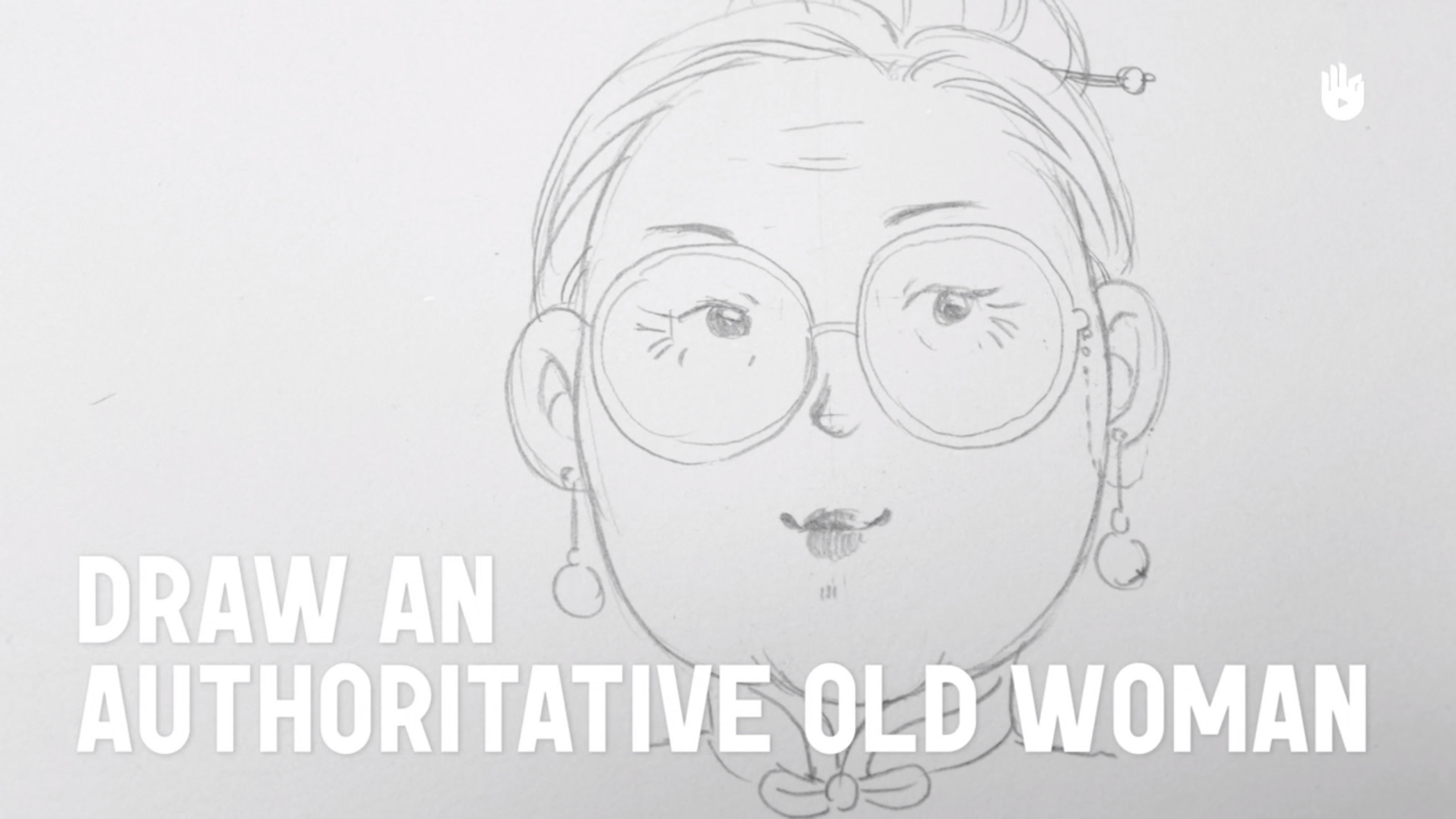 Art: How to Draw a Bossy Old Woman's Face