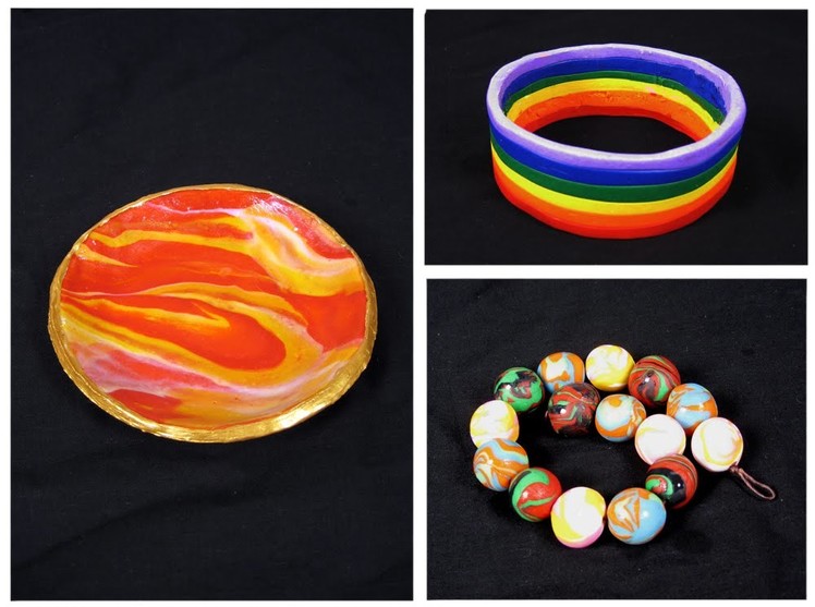 Art Lesson:  How to make easy polymer clay jewellery