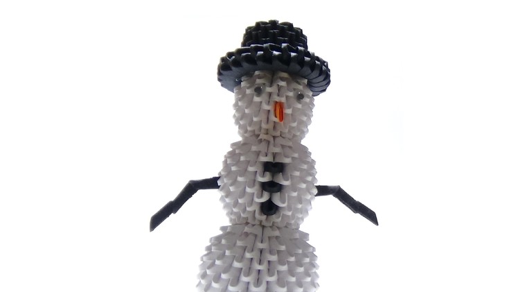 (Christmas) How To Make a 3D Origami Snowman