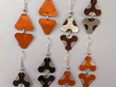 DIY Nespresso: How to make mushroom shaped triangle earrings