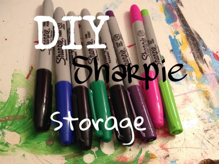 DIY sharpie display. holder how to cheap & easy organize