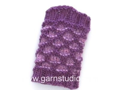 DROPS Knitting Tutorial: How to work Norwegian “Torpa-knit”.