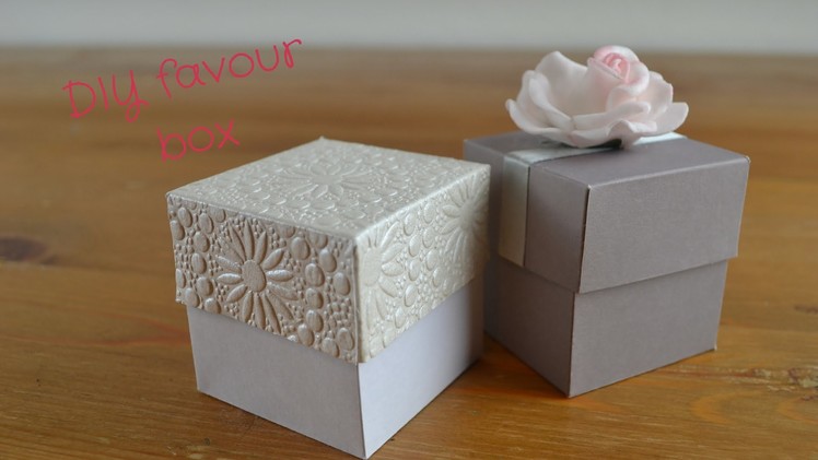 Easy DIY Favour Box:  How to create your own wedding favour boxes
