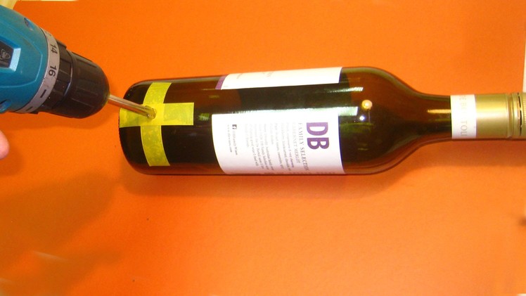 Easy! How to drill a hole in a Wine Bottle