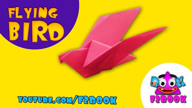 Easy Make Fly Paper Bird - How to Make Origami Paper Folding