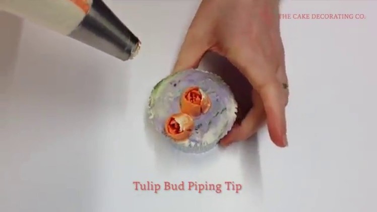 Flower Piping Tip: How to pipe Tulip Buds - Floral Cupcake