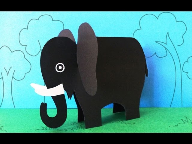 Fun Crafts for Kids : How to Make a Paper Elephant Crafts | Preschool Activities