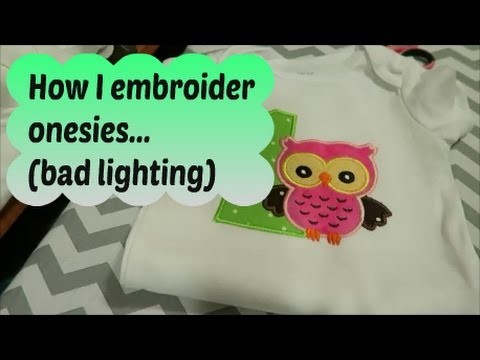 How I embroider onesies with Brother PE770 ~ tutorial