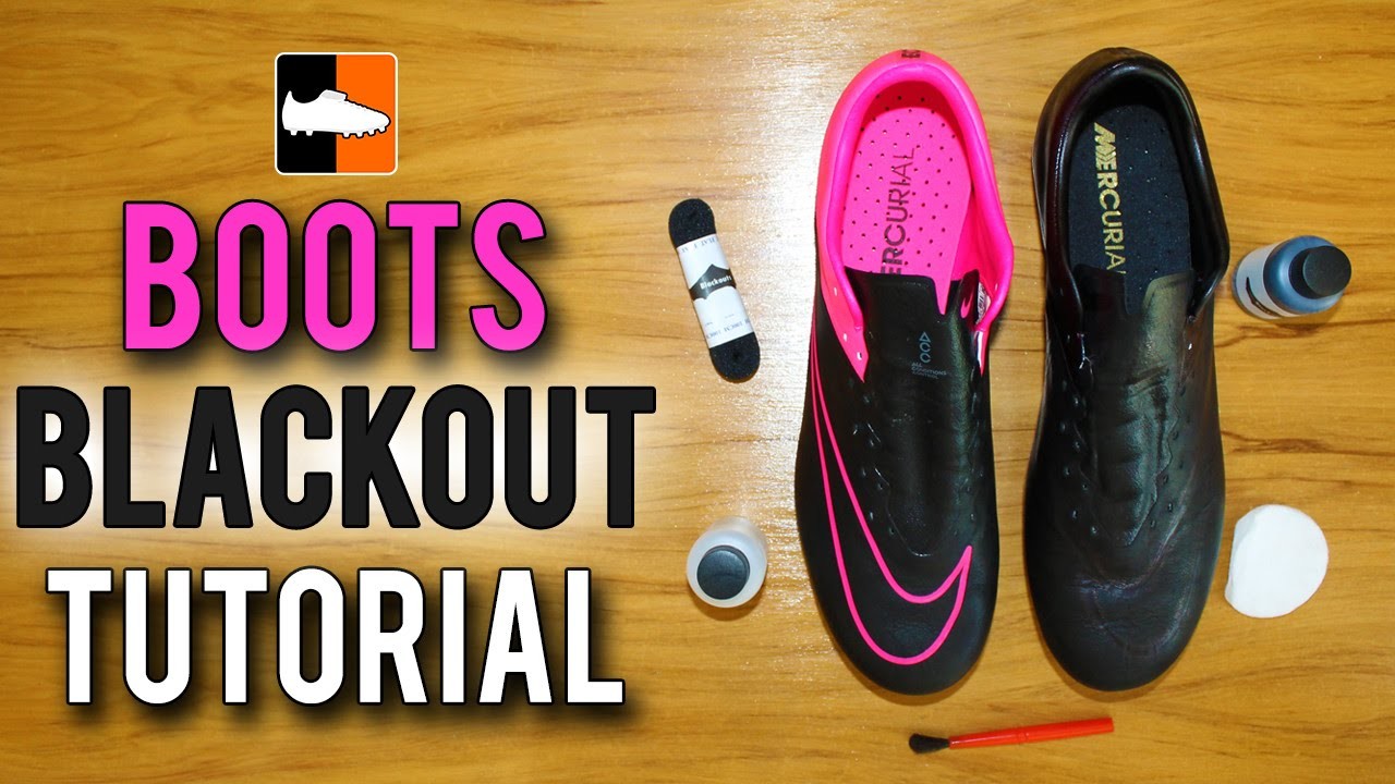 best way to blackout football boots
