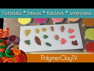 How to create a leaf Bunting using polymer clay a great project with kids