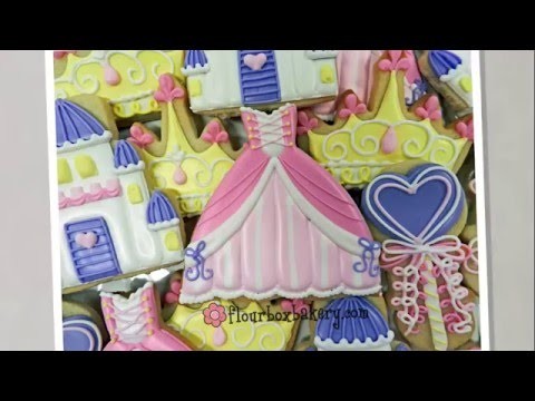 How to Decorate a Princess Gown Cookie