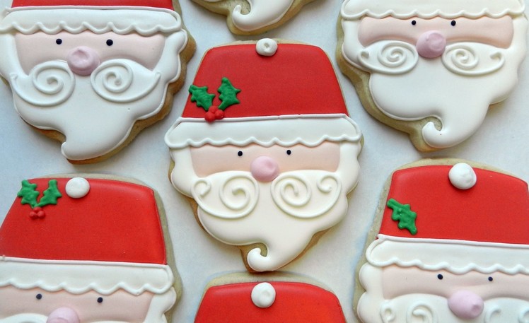 How to Decorate a Santa Cupcake Cookie